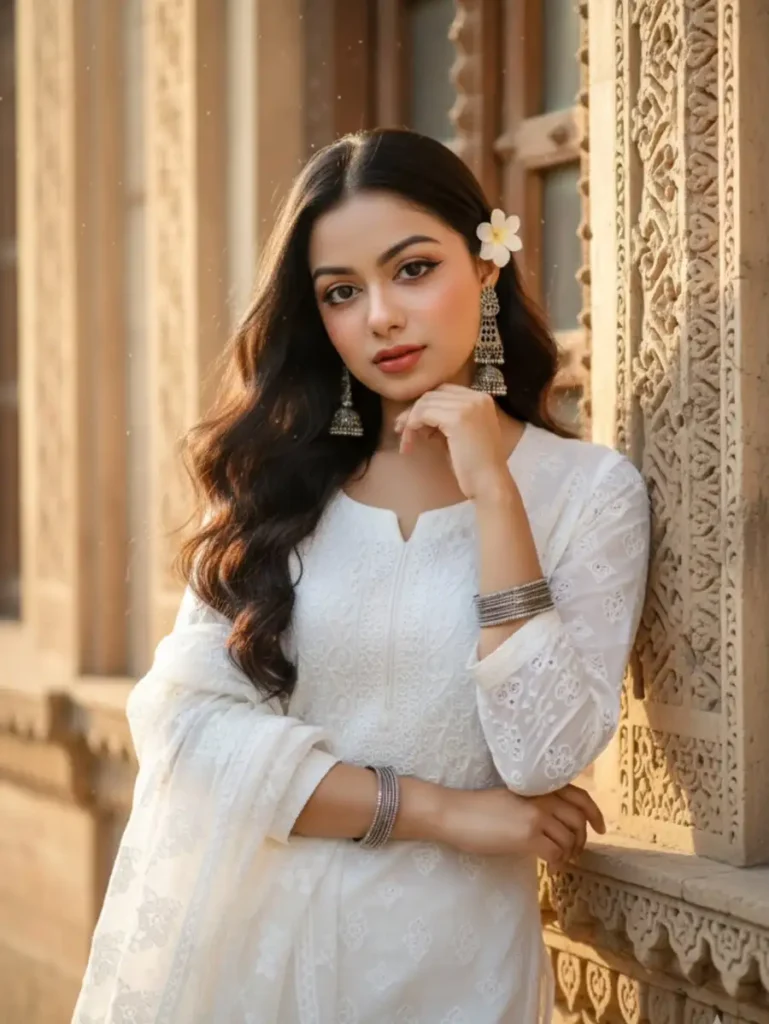 white kurti